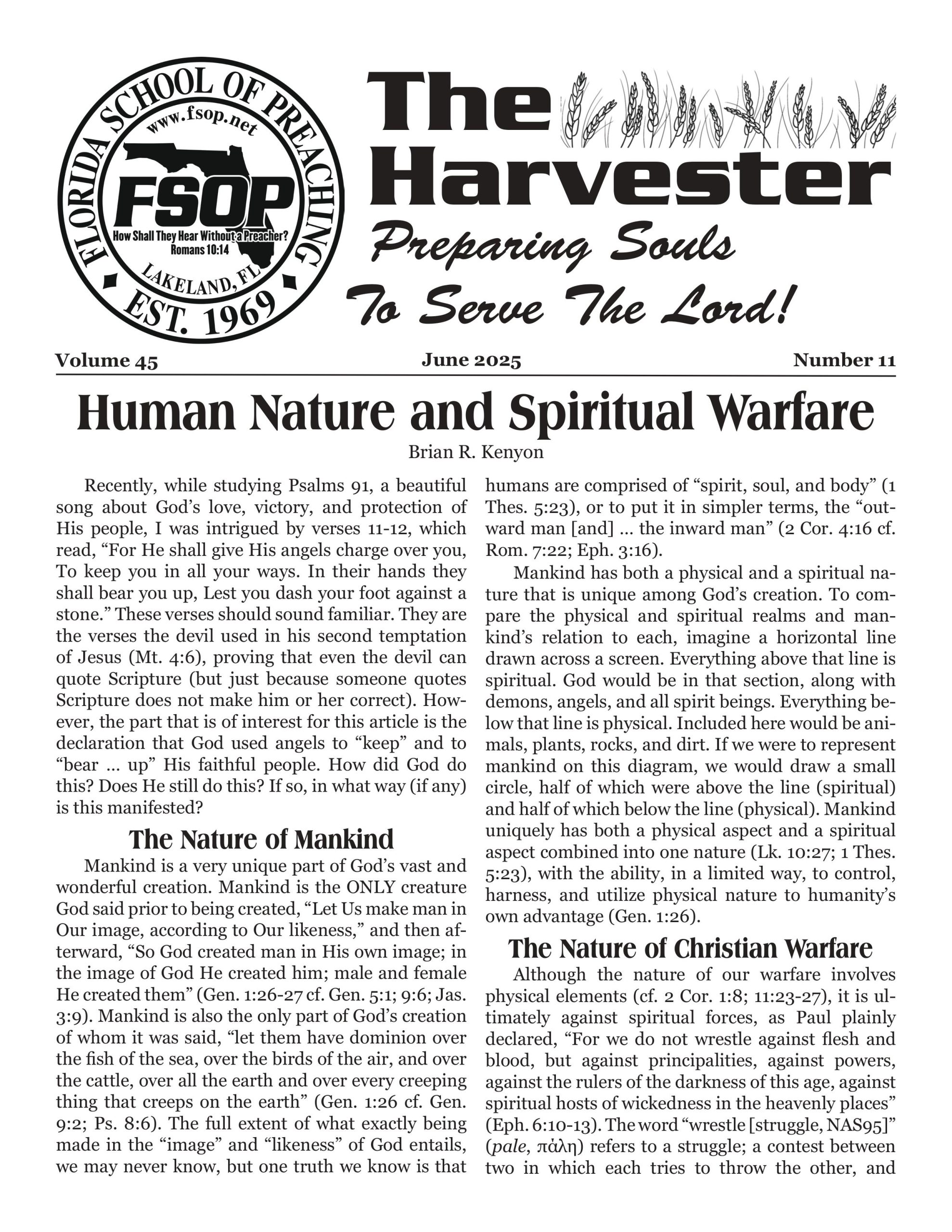 Featured image for “Human Nature and Spiritual Warfare”