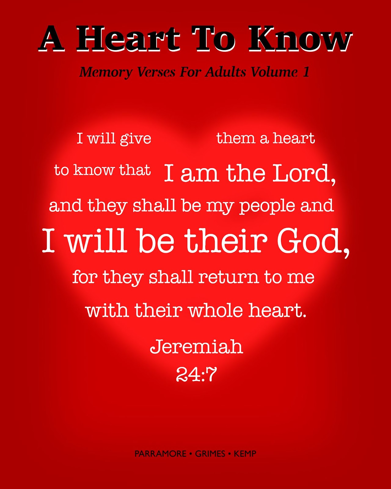 Featured image for “A Heart To Know: Memory Verses For Adults”