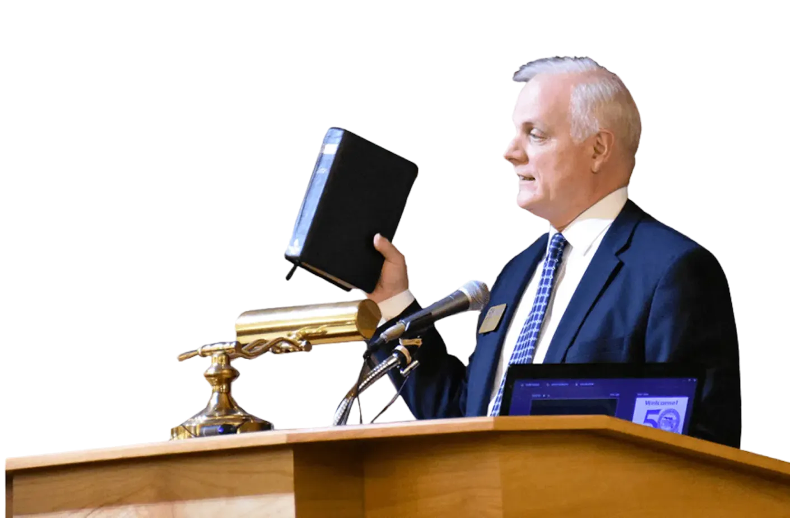 Brian R. Kenyon preaching